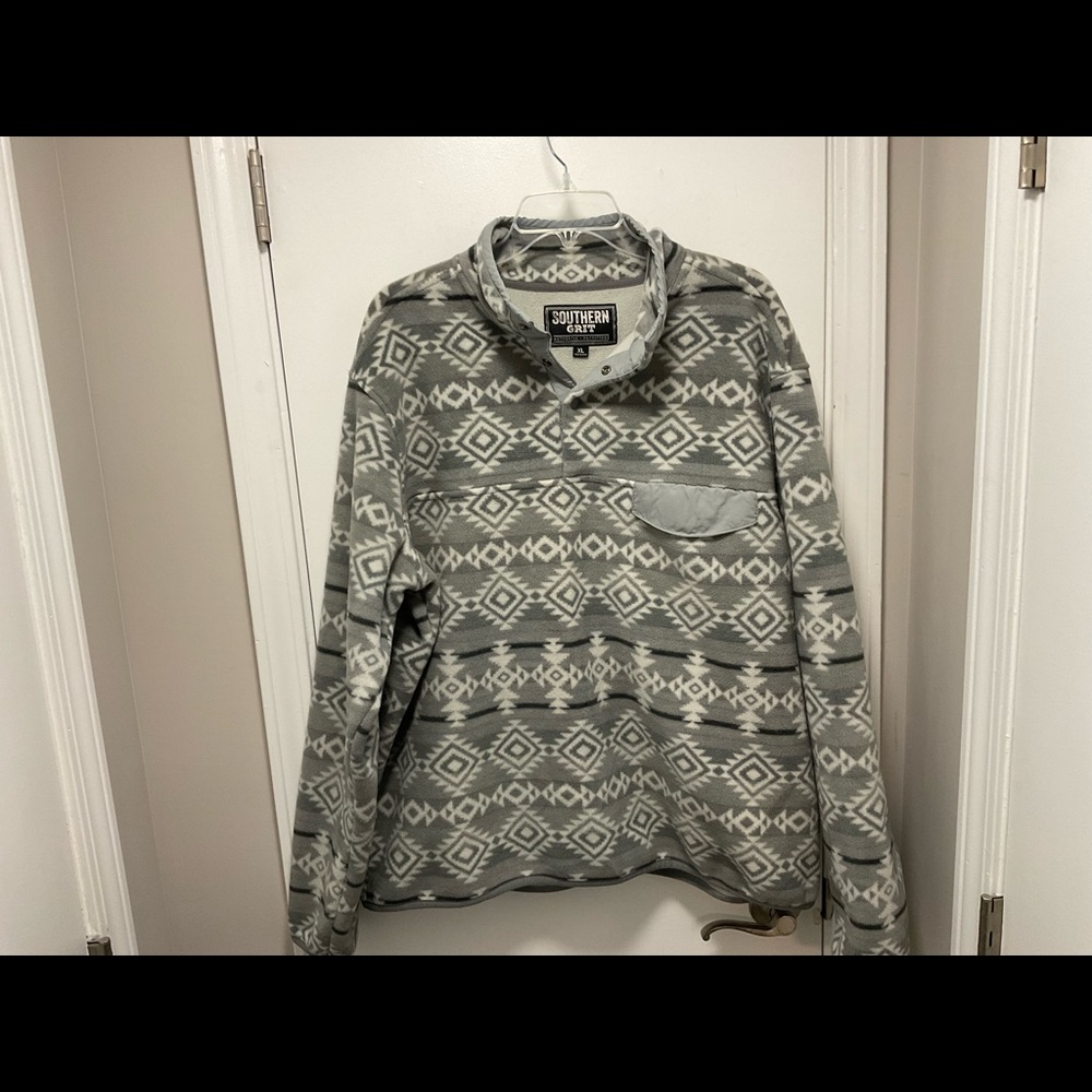 Men's Southern Grit Snap Neck Fleece XL pullover